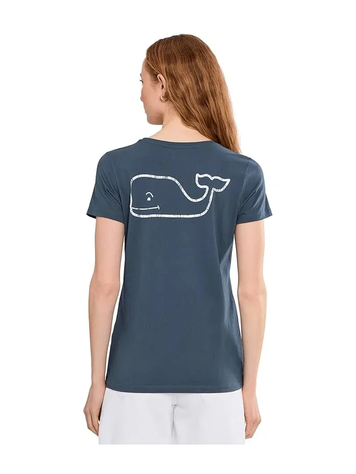 Футболка с карманом Vintage Whale Vineyard Vines — изображение 4 из 5, синий