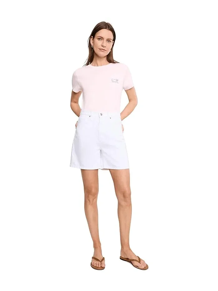 Футболка с карманом Vintage Whale Vineyard Vines — изображение 2 из 5, розовый