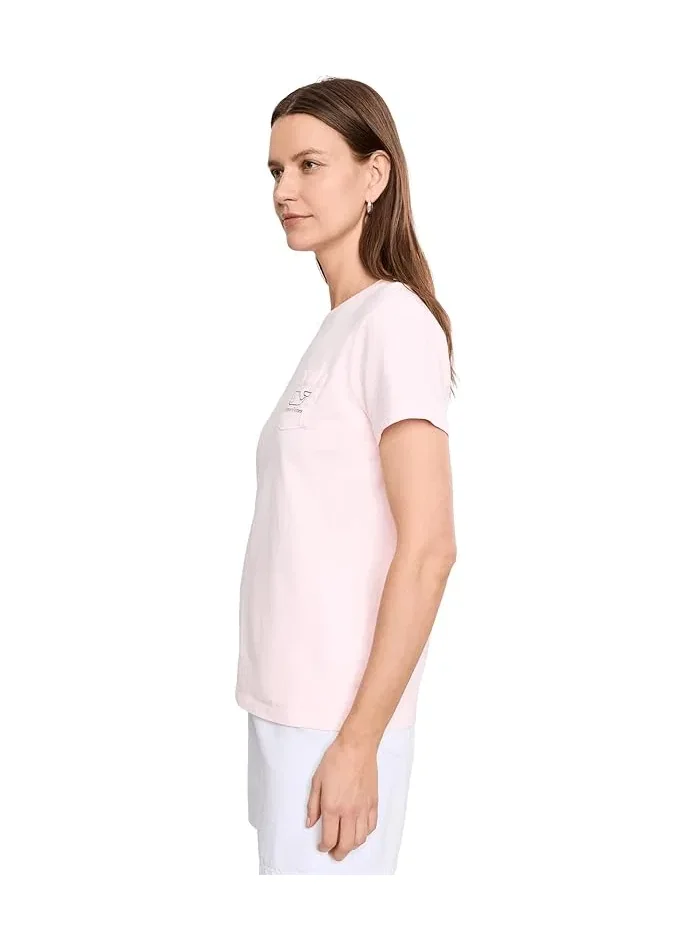 Футболка с карманом Vintage Whale Vineyard Vines — изображение 3 из 5, розовый