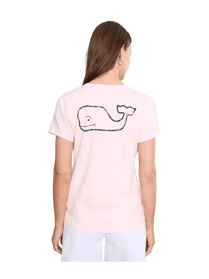 Футболка с карманом Vintage Whale Vineyard Vines — изображение 4 из 5, розовый