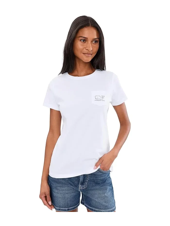 Футболка Vintage Whale Short Sleeve Pocket Tee Vineyard Vines