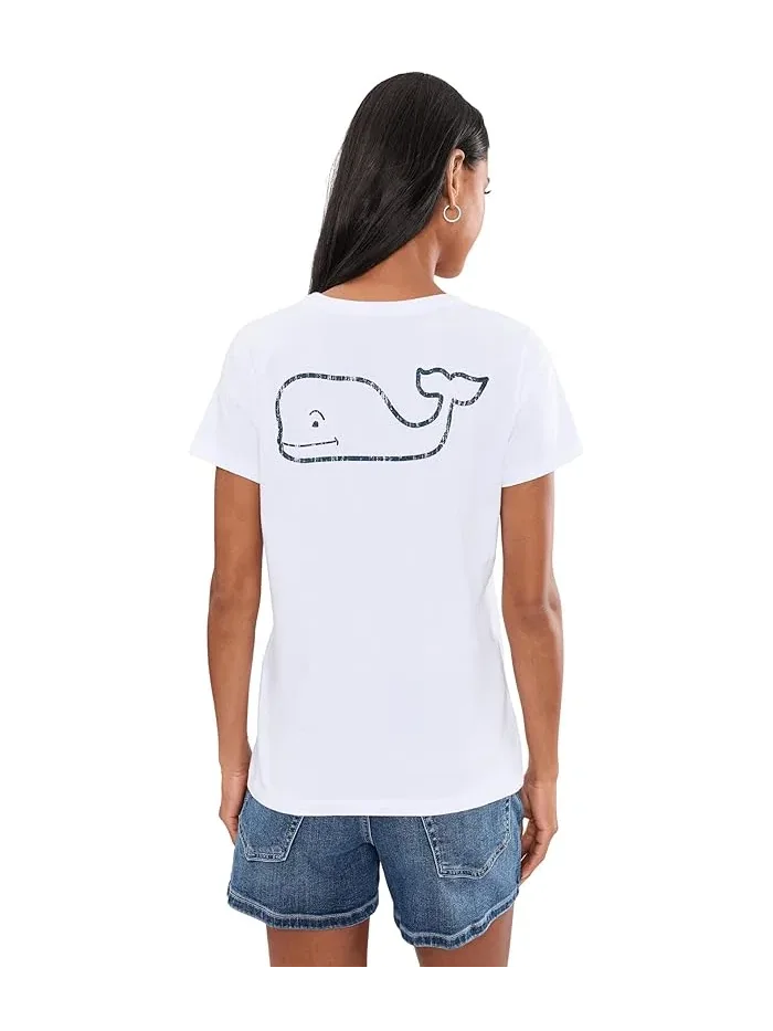 Футболка Vintage Whale Short Sleeve Pocket Tee Vineyard Vines — изображение 4 из 5, белый