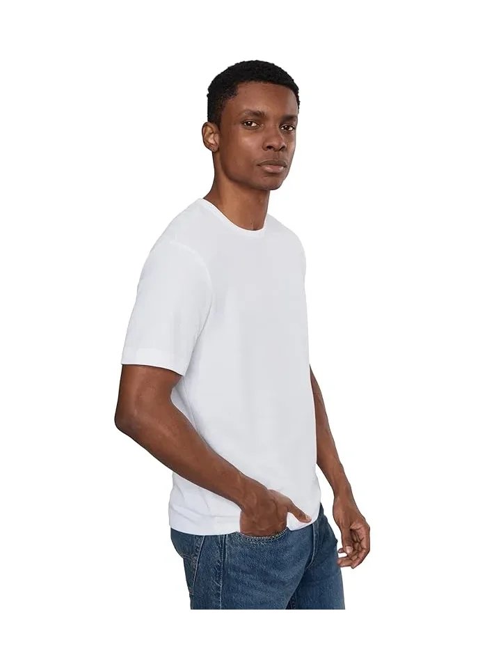 Футболка с коротким рукавом Pima cotton Short Sleeve Tee Vince — изображение 3 из 5, черный