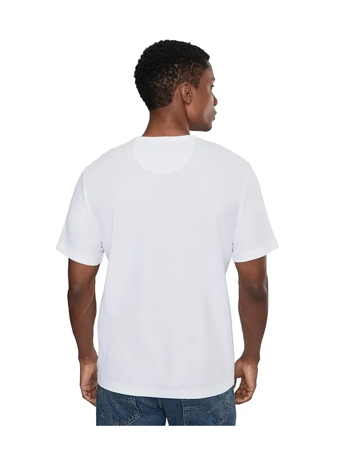 Футболка с коротким рукавом Pima cotton Short Sleeve Tee Vince — изображение 4 из 5, черный