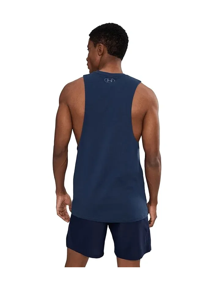 Футболка логотип Logo Cutoff Tank Under Armour — изображение 4 из 5, серый/черный