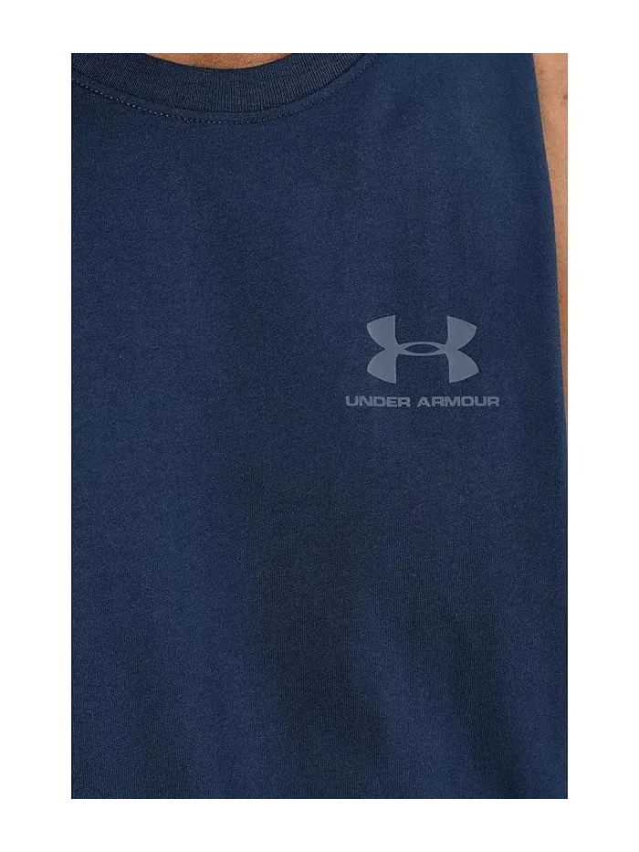 Футболка логотип Logo Cutoff Tank Under Armour — изображение 5 из 5, серый/черный