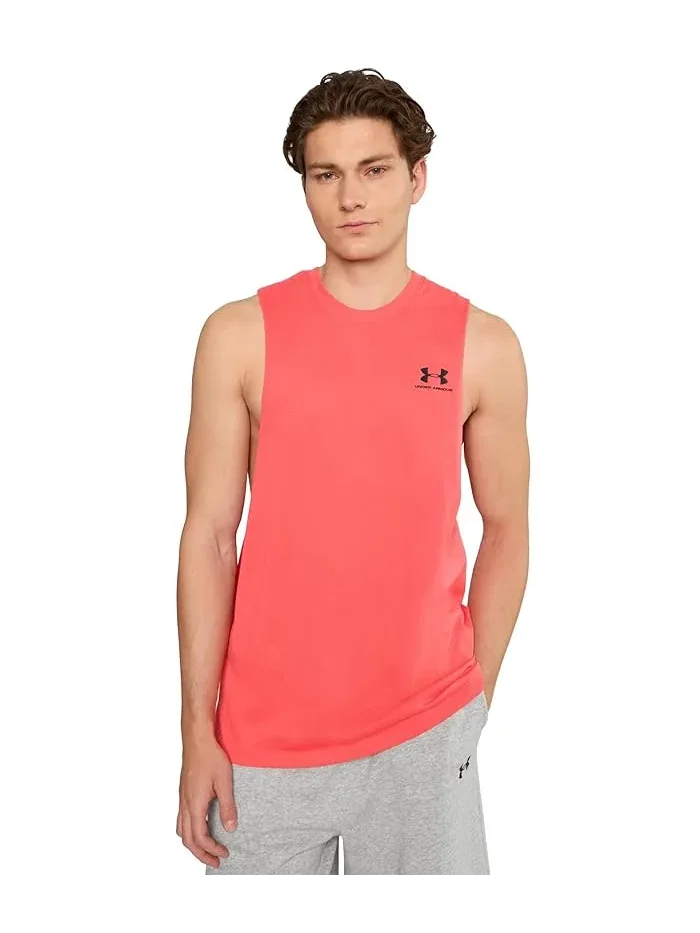Футболка без рукавов Logo Cutoff Tank Under Armour — изображение 1 из 5, красный/красный