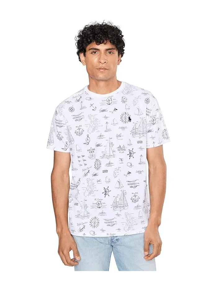 Футболка с принтом Classic Fit Polo Ralph Lauren