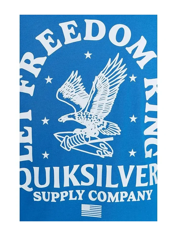 Футболка с принтом Freedom Ring Quiksilver — изображение 5 из 5, синий