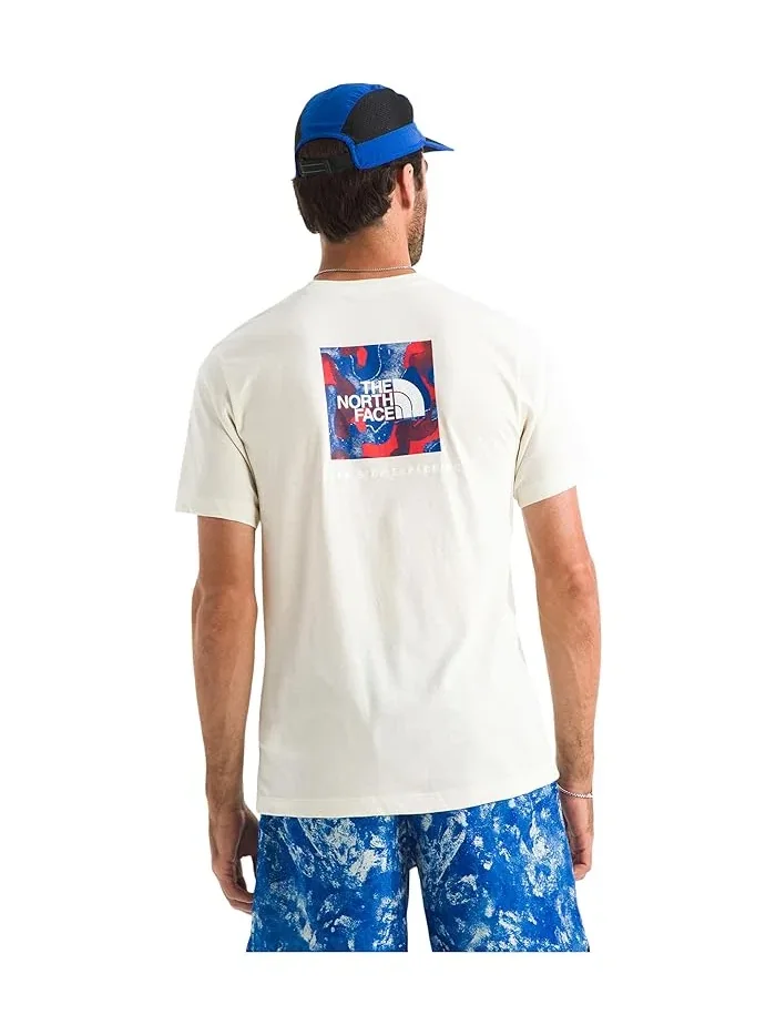 Футболка с принтом Red White & Blue Regular Short Sleeve Tee The North Face — изображение 2 из 3, синий
