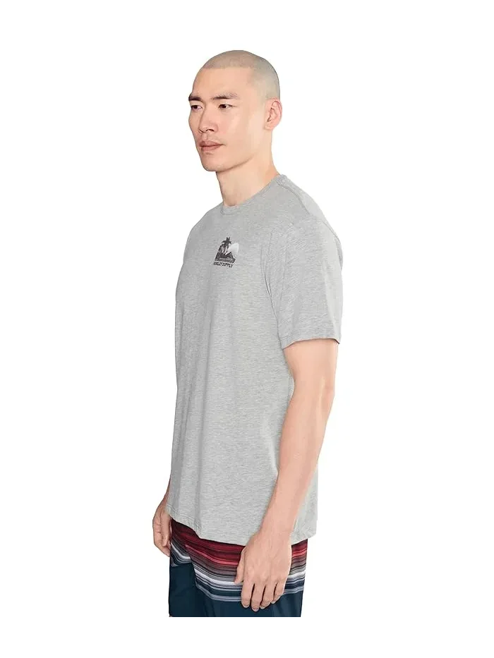 Футболка Hurley Island Scape Short Sleeve — изображение 3 из 5, темный серый