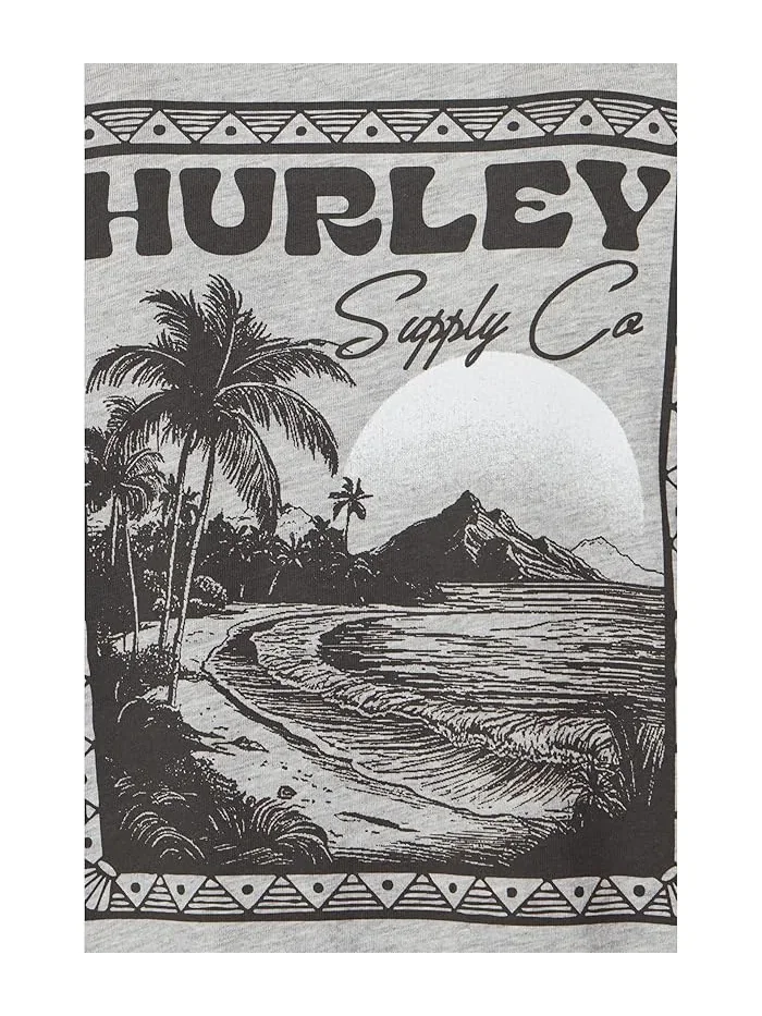 Футболка Hurley Island Scape Short Sleeve — изображение 5 из 5, темный серый