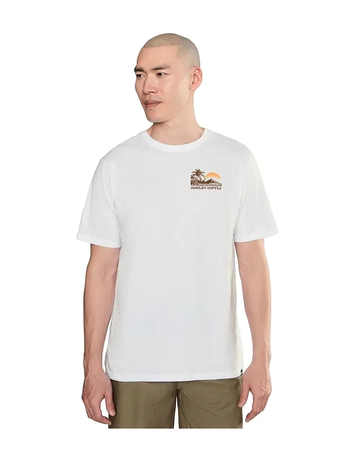 Футболка с коротким рукавом Island Scape Hurley — изображение 1 из 5, белый