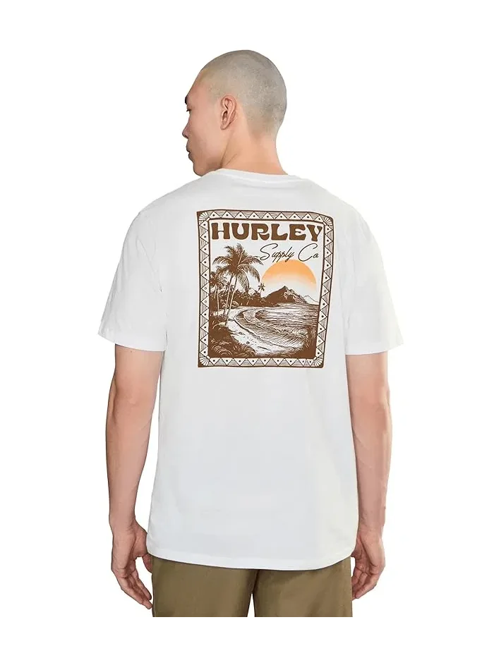 Футболка с коротким рукавом Island Scape Hurley — изображение 4 из 5, белый