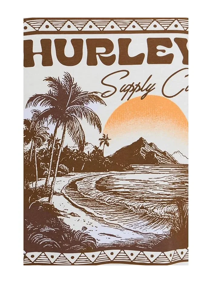 Футболка с коротким рукавом Island Scape Hurley — изображение 5 из 5, белый