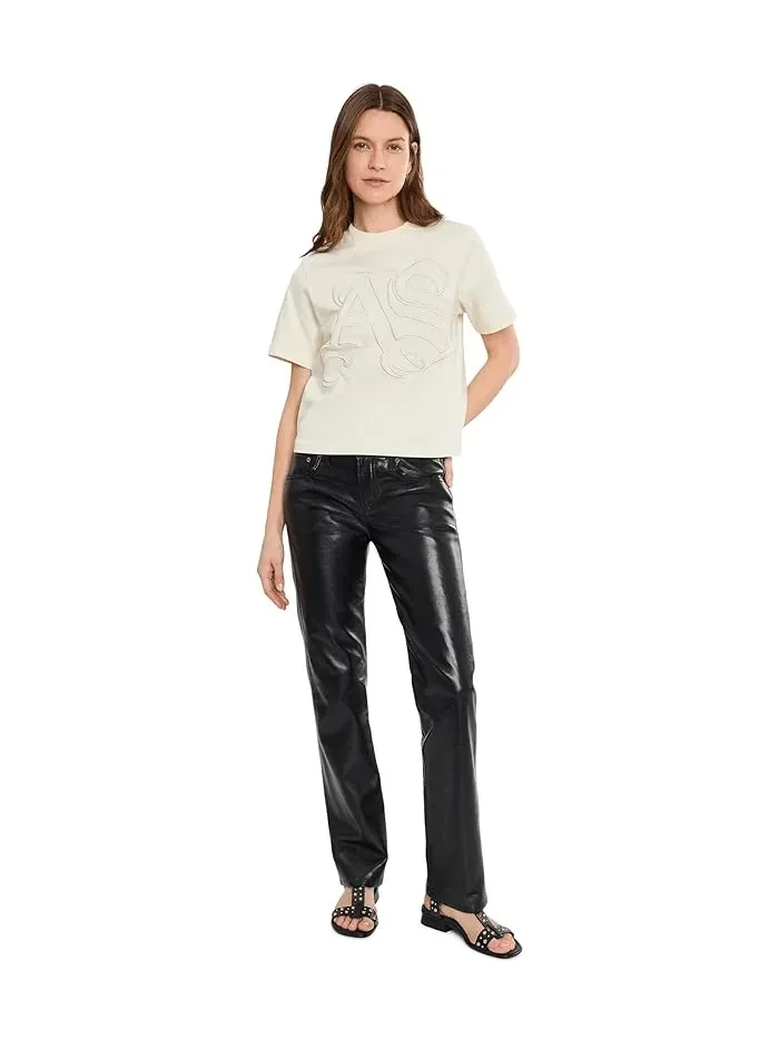 Футболка с тиснением Lisa Emboss AllSaints — изображение 2 из 5, белый