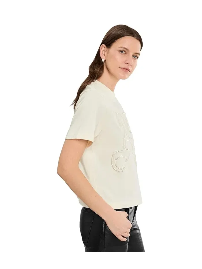 Футболка с тиснением Lisa Emboss AllSaints — изображение 3 из 5, белый