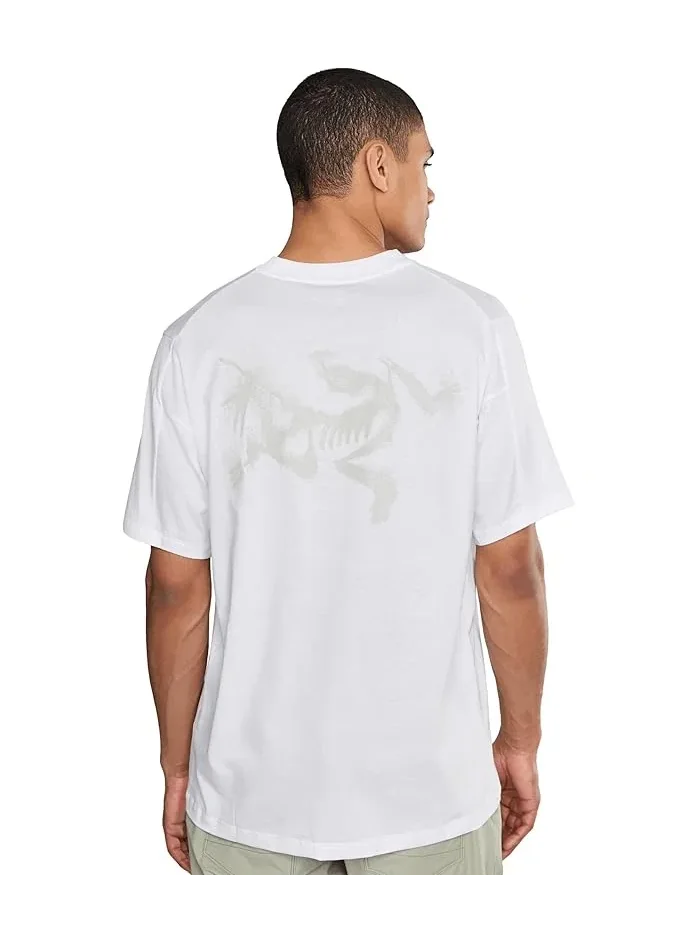 Футболка хлопковая Kragg Sl Cotton Blurred Bird Arc'teryx — изображение 4 из 5, белый светлый