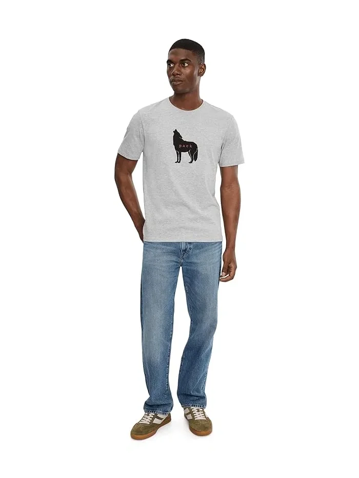 Футболка с волком Prana — изображение 2 из 5, серый
