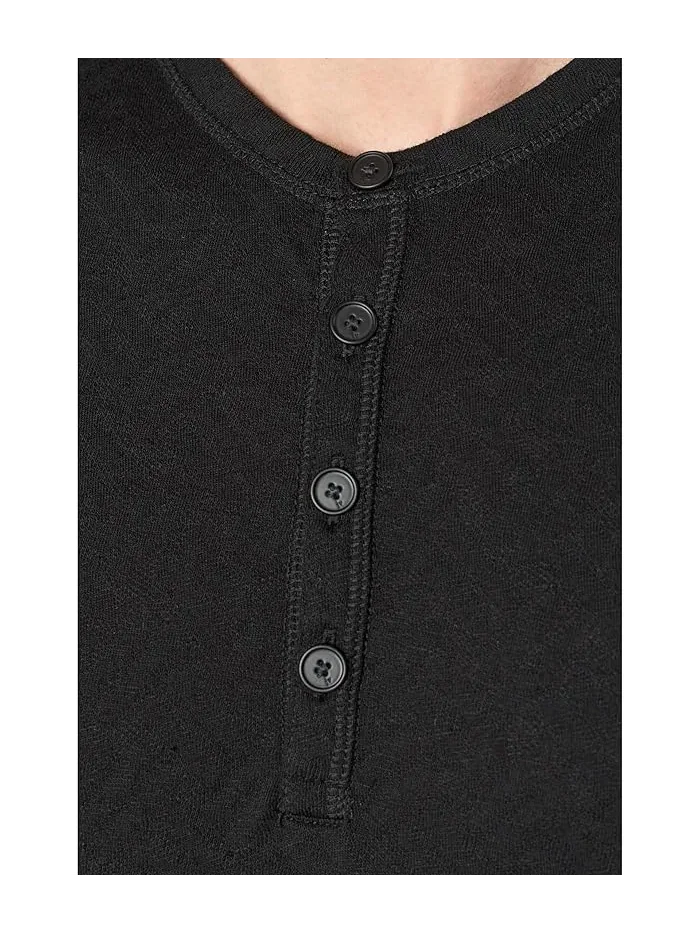 Футболка Henley с текстурой модель Elm K7387f26 John Varvatos — изображение 5 из 5, серый