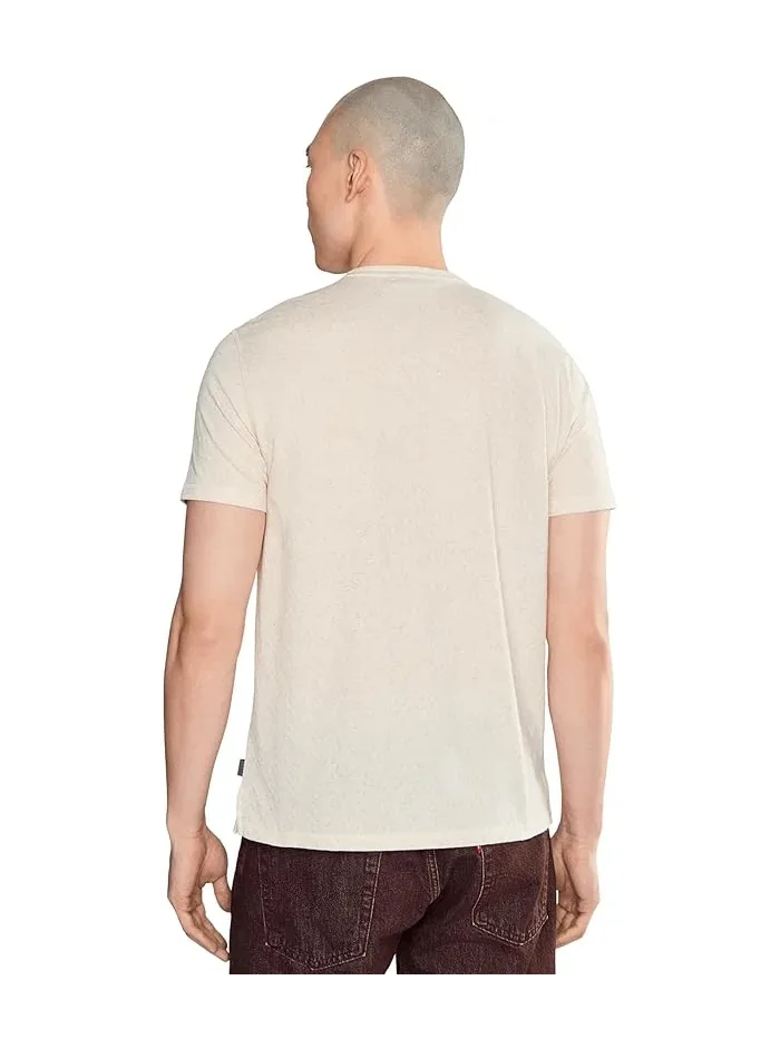 Футболка Henley с текстурой Elm K7387f26 John Varvatos — изображение 4 из 5, серый