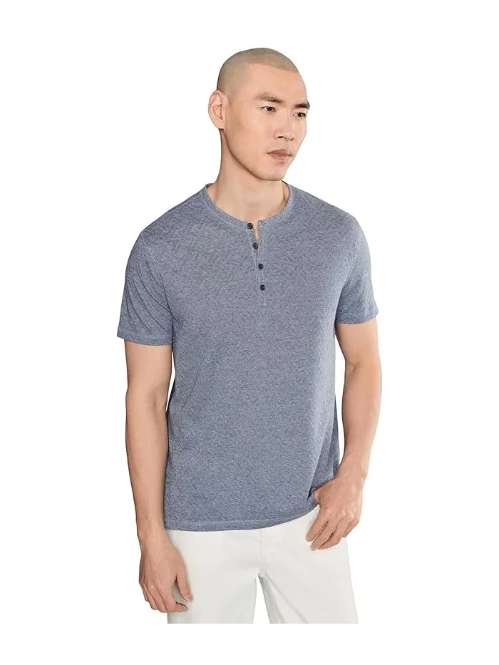 Футболка Henley с текстурой Elm K7387f26 John Varvatos — изображение 1 из 5, синий