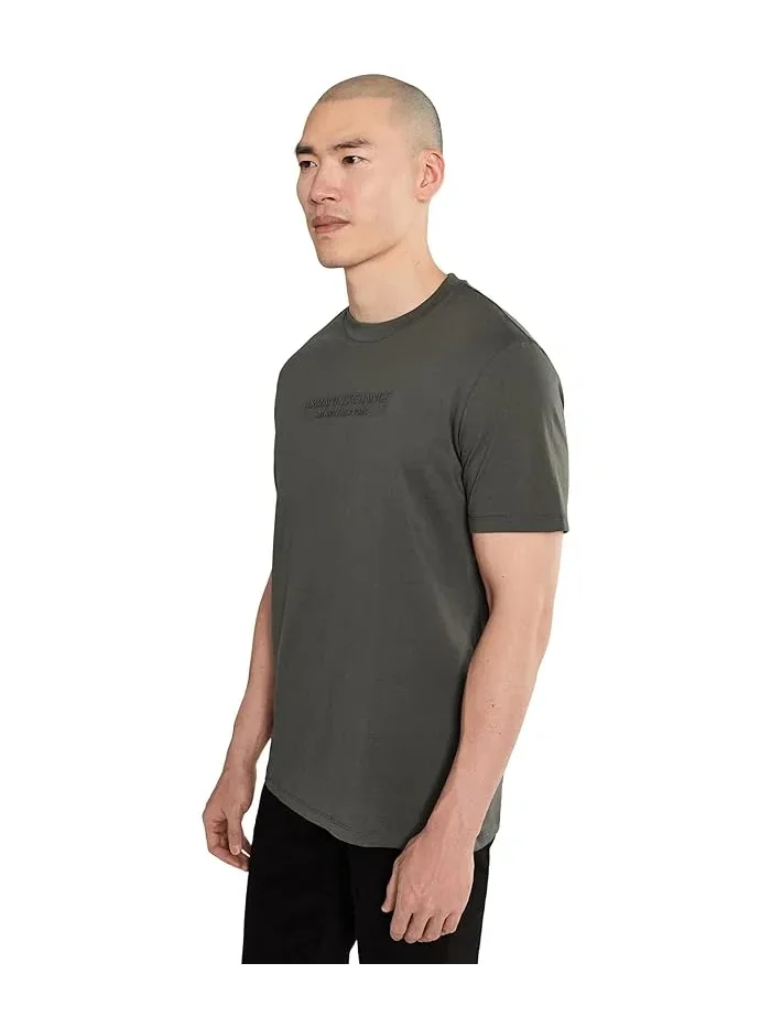Футболка с принтом Cotton Jersey AX Wording Regular Tee Armani Exchange — изображение 3 из 5, мульти