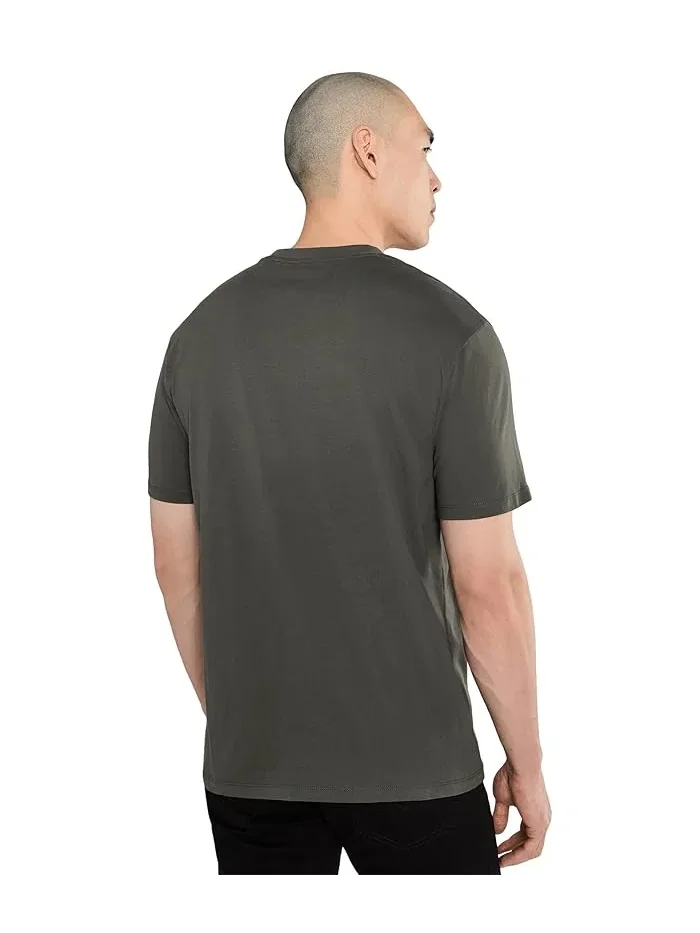 Футболка с принтом Cotton Jersey AX Wording Regular Tee Armani Exchange — изображение 4 из 5, мульти