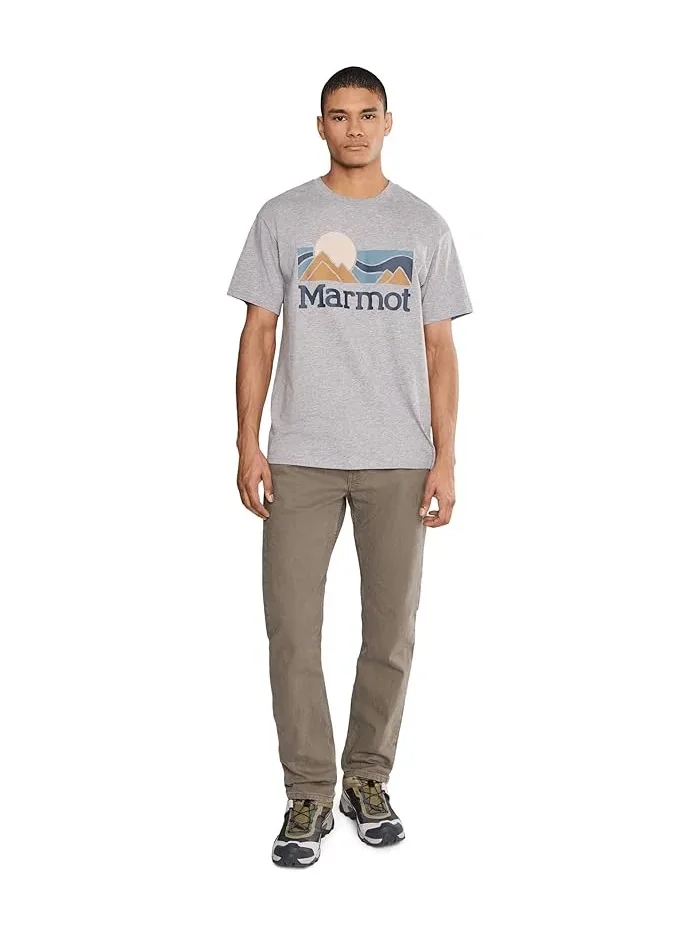 Футболка с коротким рукавом Coastal Tee Marmot — изображение 2 из 5, серый