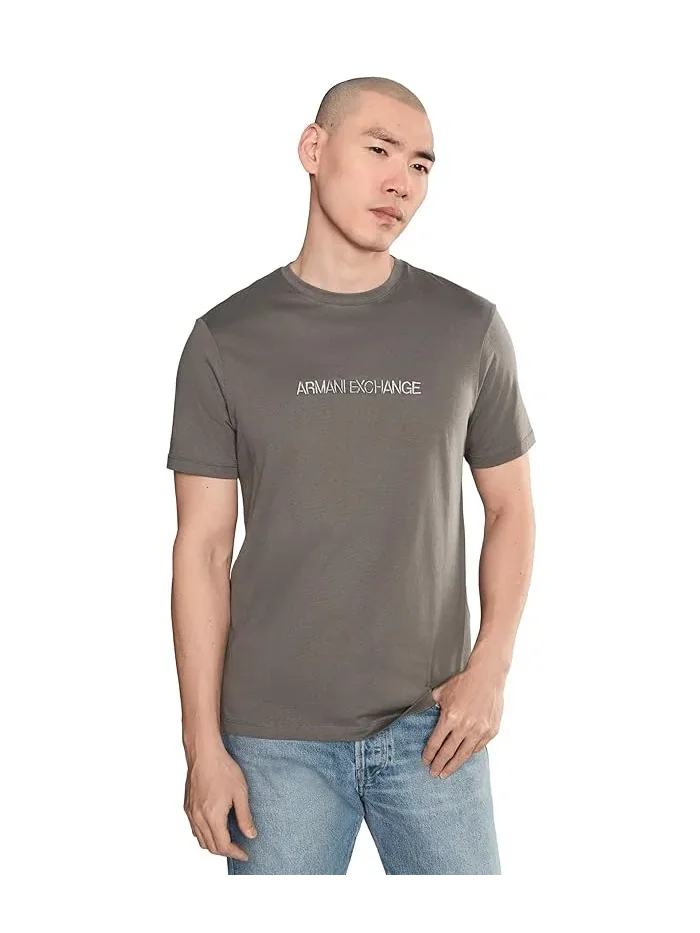 Футболка с омбре-логотипом Ombre Logo Tee Armani Exchange — изображение 1 из 5, мульти