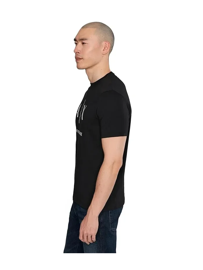 Футболка хлопковая Slim Tee Armani Exchange — изображение 3 из 5, черный