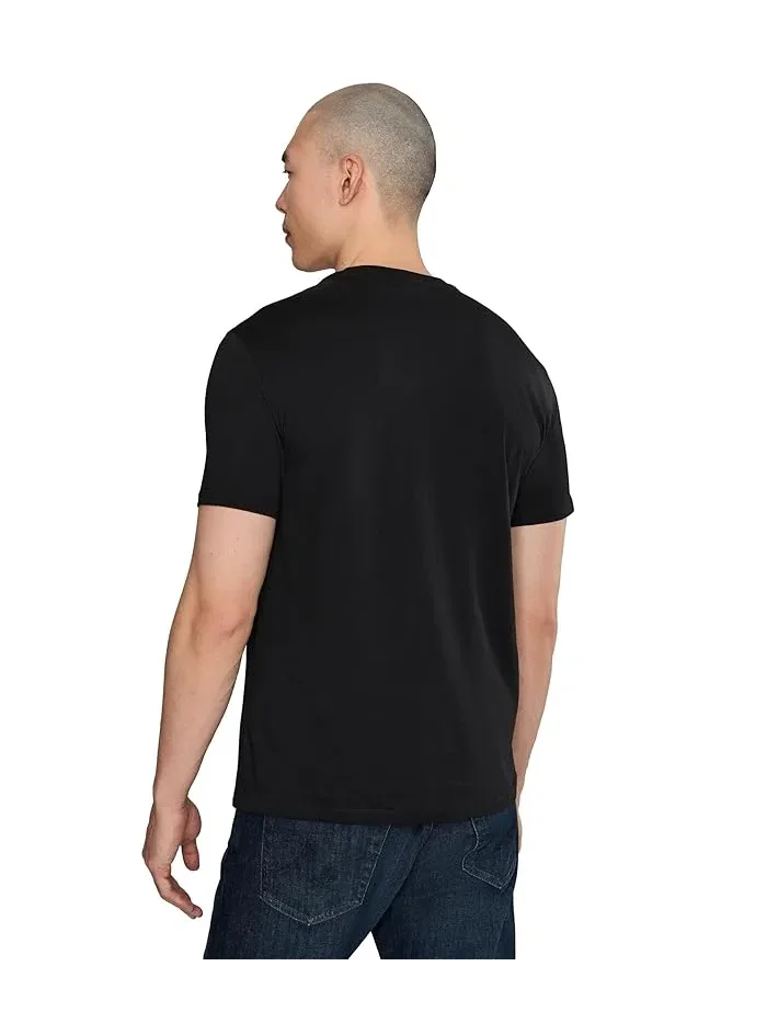 Футболка хлопковая Slim Tee Armani Exchange — изображение 4 из 5, черный