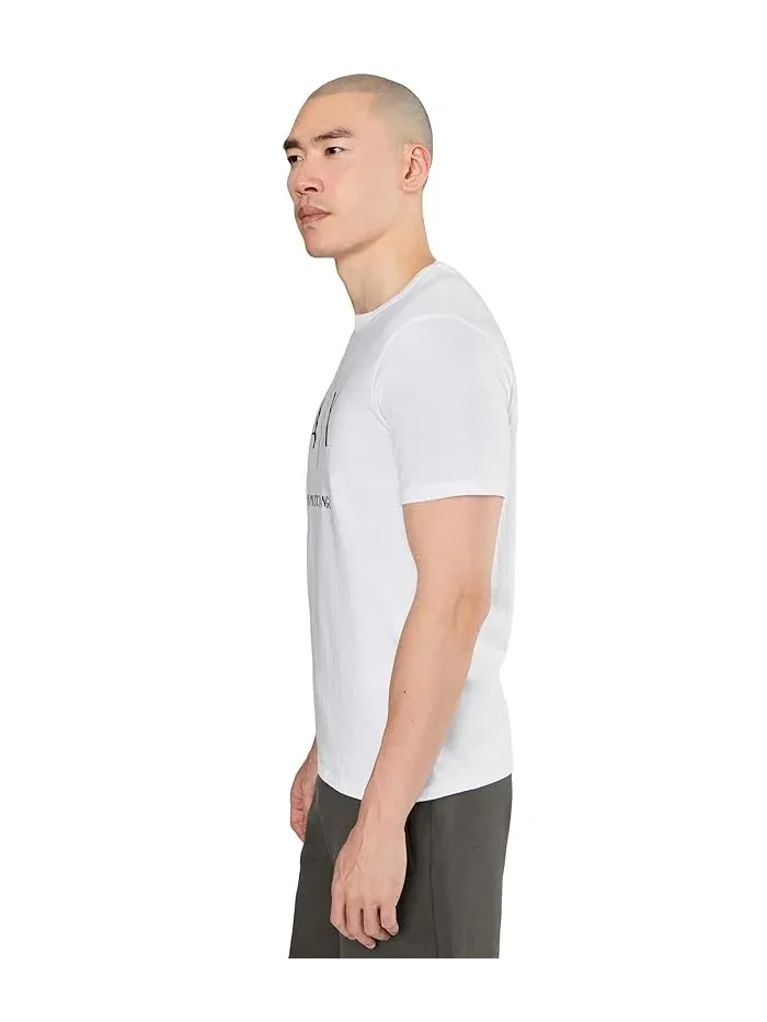 Футболка хлопковая Slim Ax Armani Exchange — изображение 3 из 5, белый