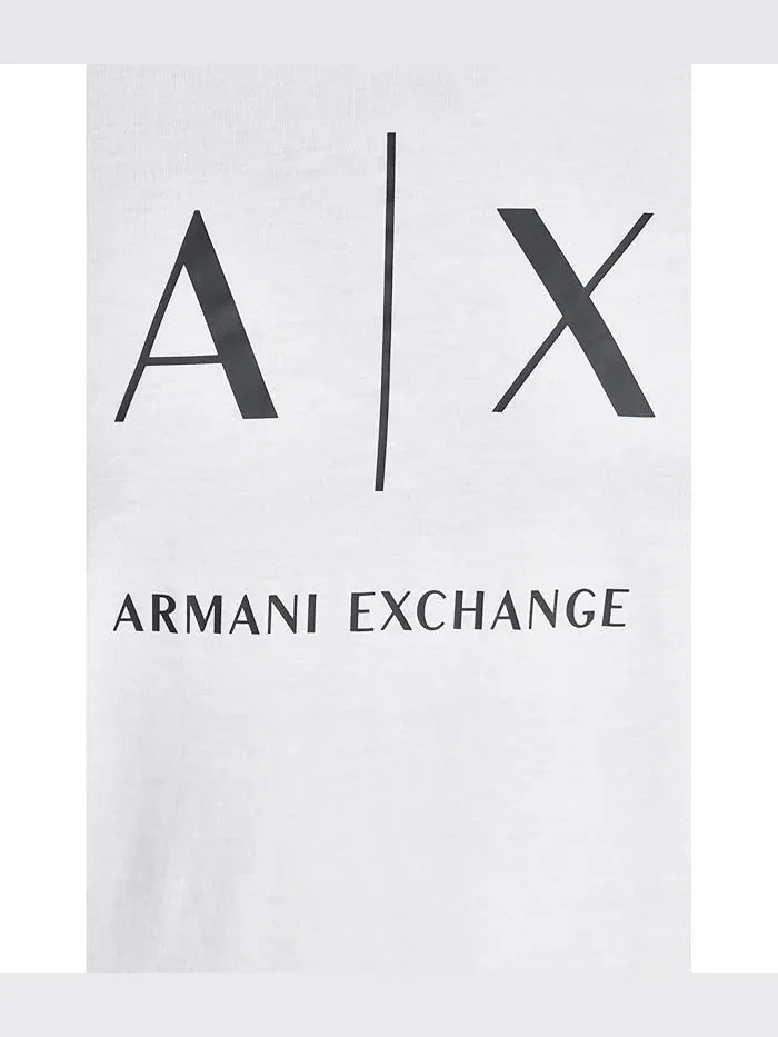 Футболка хлопковая Slim Ax Armani Exchange — изображение 5 из 5, белый