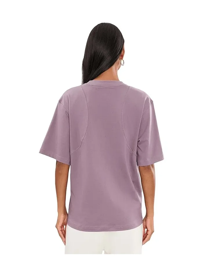 Футболка свободная Loose T-shirt Adidas by Stella McCartney — изображение 4 из 5, фиолетовый