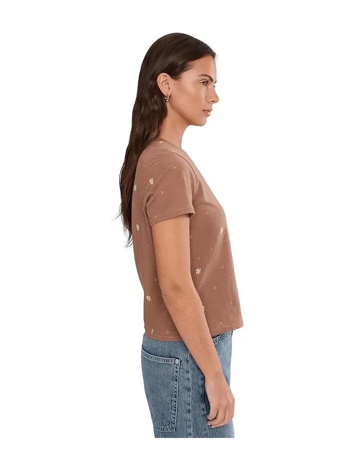 Футболка с вышивкой Re-Form Embroidered Crew Toad&Co — изображение 3 из 5, бежевый