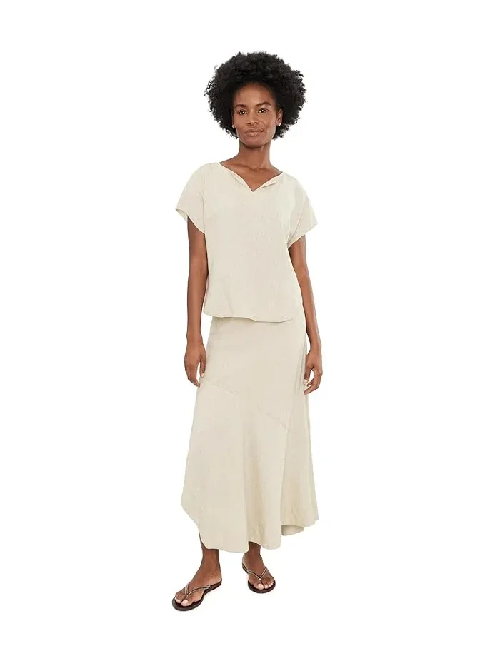 Футболка с разрезом на горловине Rumba Linen NIC+ZOE — изображение 2 из 5, мульти