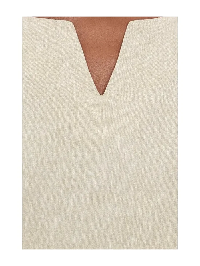Футболка с разрезом на горловине Rumba Linen NIC+ZOE — изображение 5 из 5, мульти