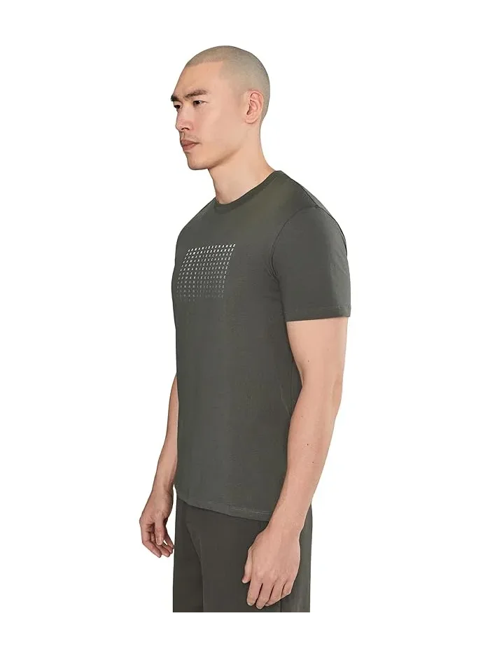 Футболка с логотипом Block Logo Armani Exchange — изображение 3 из 5, мульти