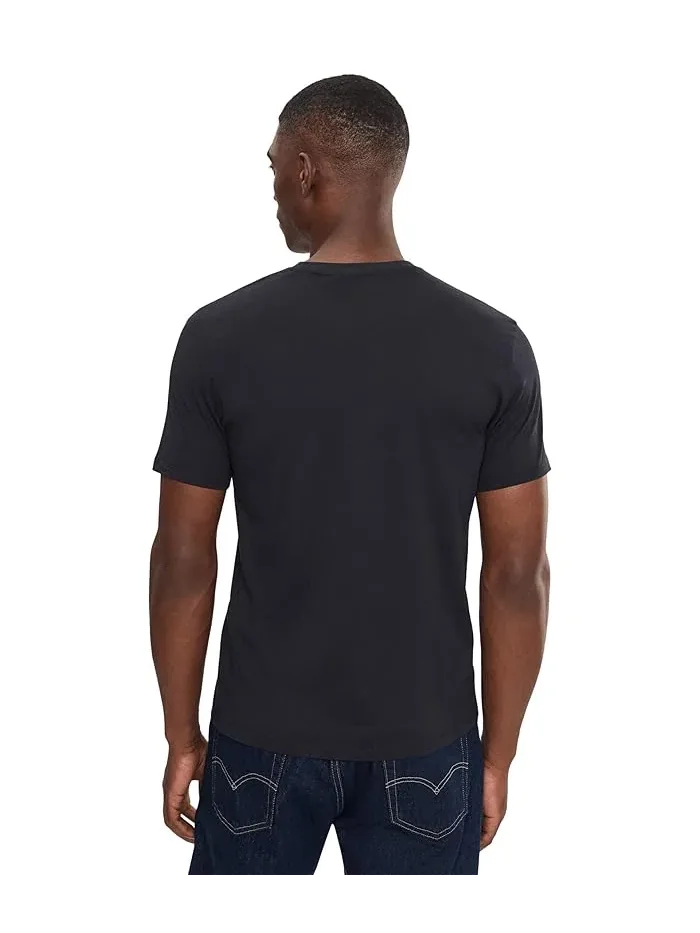 Футболка с коротким рукавом White Edition Slim Armani Exchange — изображение 4 из 5, глубокий темно-синий