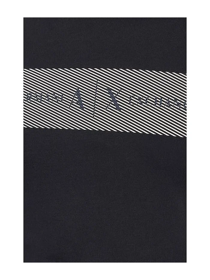 Футболка с коротким рукавом White Edition Slim Armani Exchange — изображение 5 из 5, глубокий темно-синий