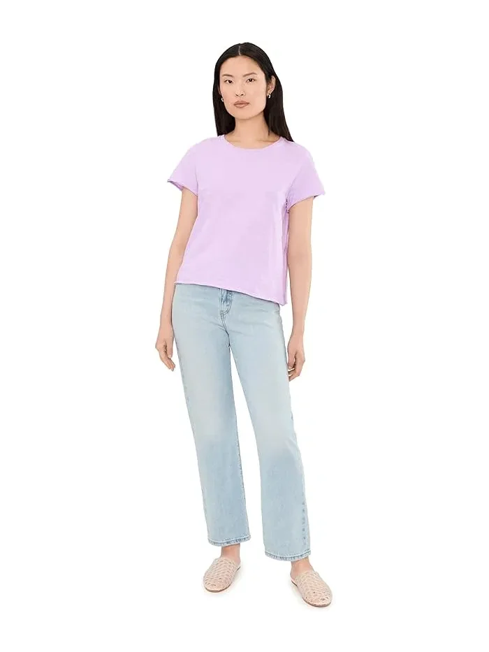 Футболка с коротким рукавом круглый вырез Garment Dye Tees Elliott Lauren — изображение 2 из 5, синий