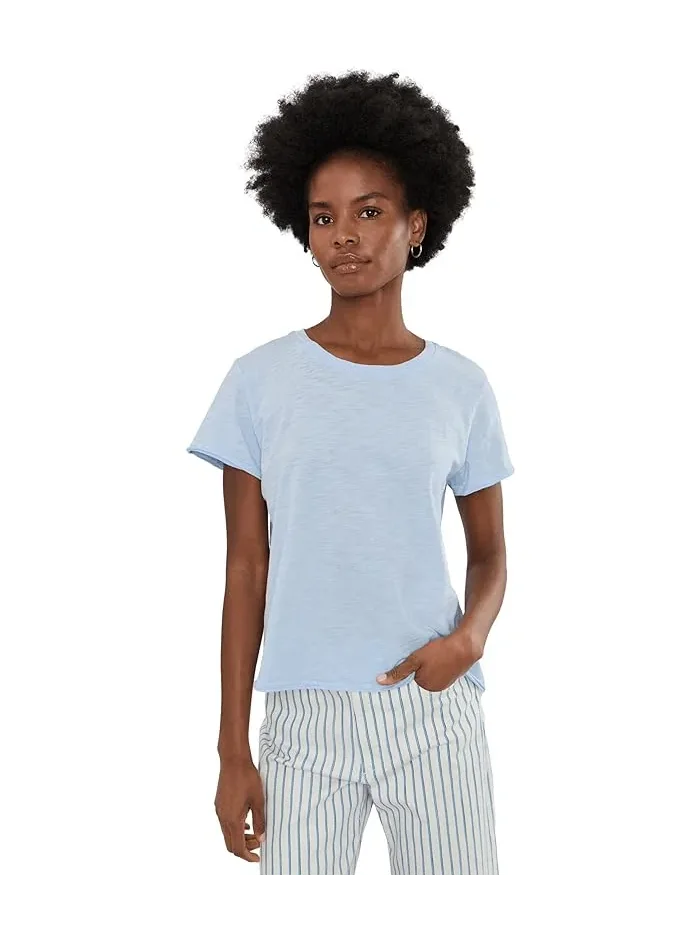 Футболка с коротким рукавом и круглым вырезом Garment Dye Elliott Lauren — изображение 1 из 5, фиолетовый