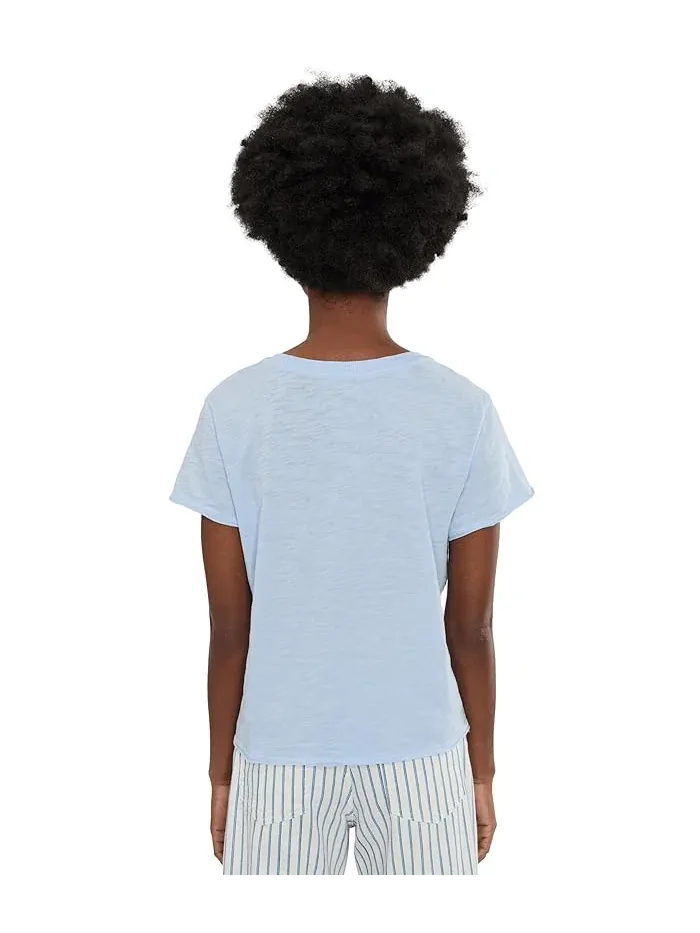 Футболка с коротким рукавом и круглым вырезом Garment Dye Elliott Lauren — изображение 4 из 5, фиолетовый