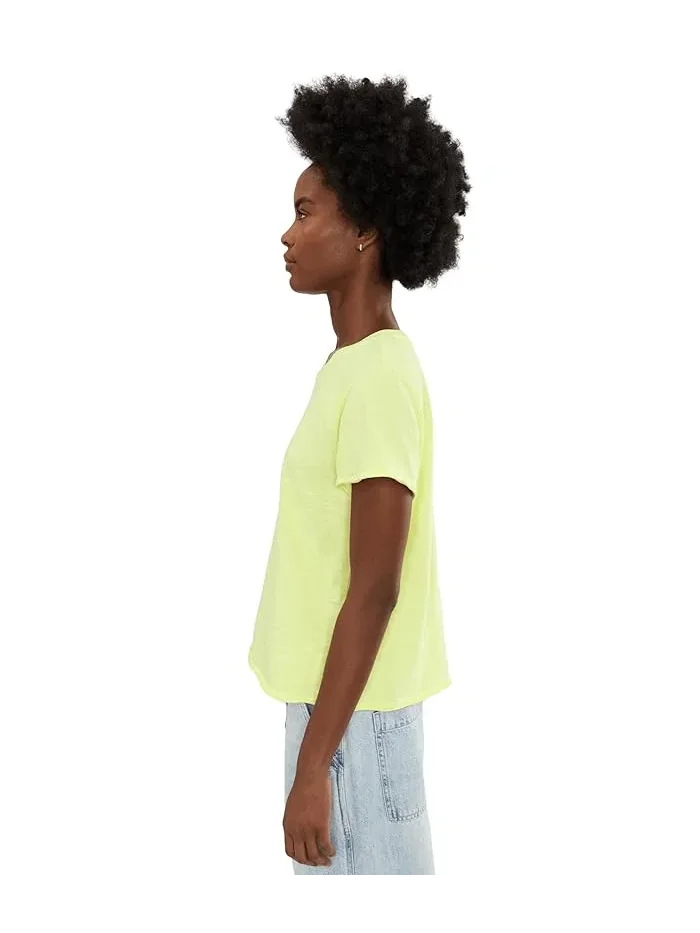 Футболка с коротким рукавом круглый вырез Garment Dye Tees Elliott Lauren — изображение 3 из 5, белый