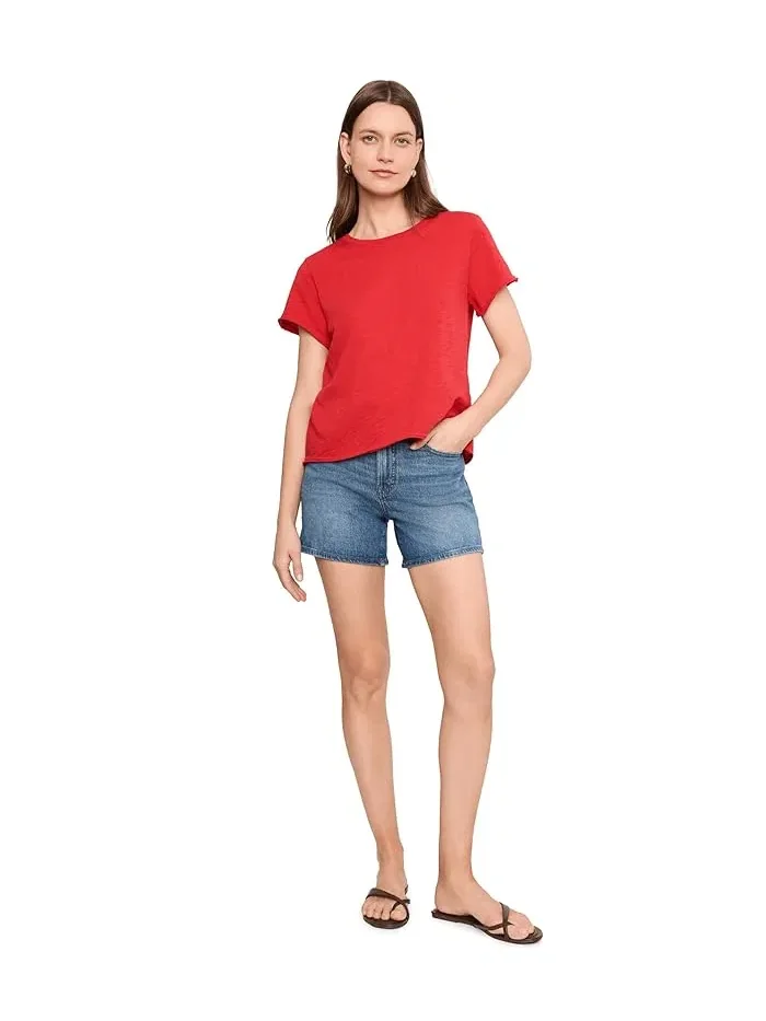 Футболка с коротким рукавом модель Garment Dye Tees Elliott Lauren — изображение 2 из 5, белый