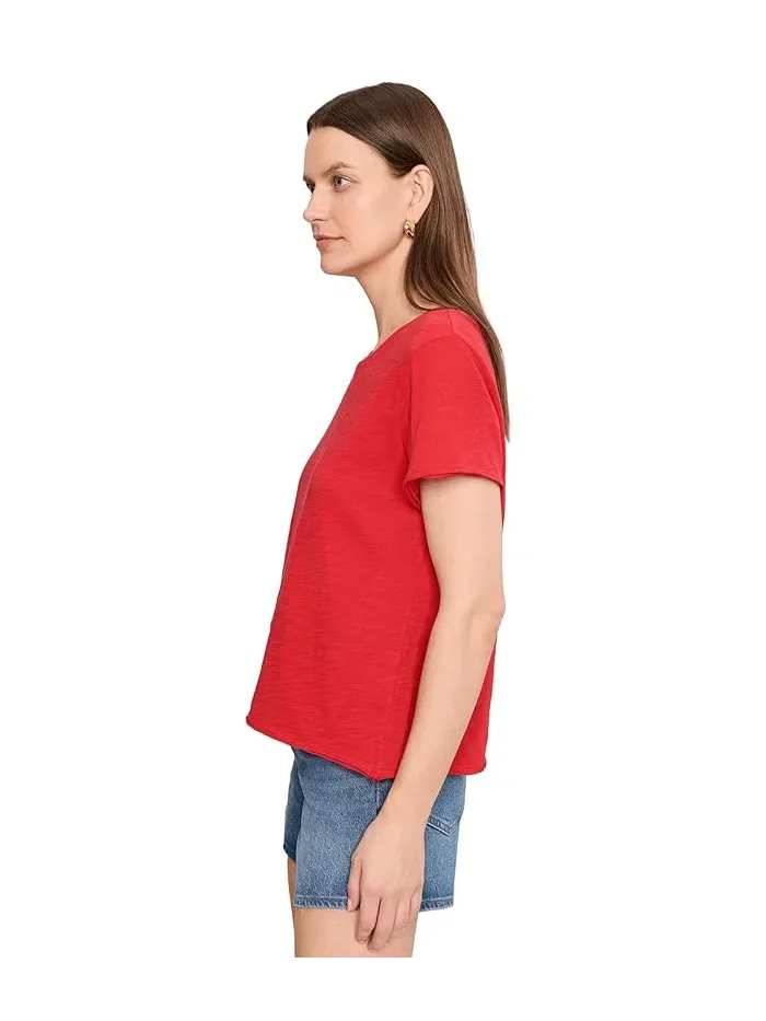 Футболка с коротким рукавом модель Garment Dye Tees Elliott Lauren — изображение 3 из 5, белый