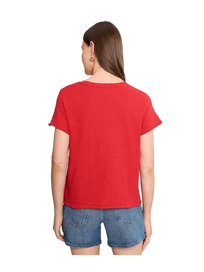 Футболка с коротким рукавом модель Garment Dye Tees Elliott Lauren — изображение 4 из 5, белый