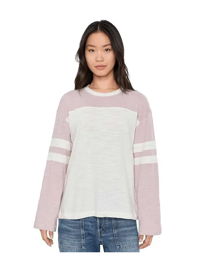 Футболка Sunwashed Slub Varsity Long Sleeve Tee Faherty