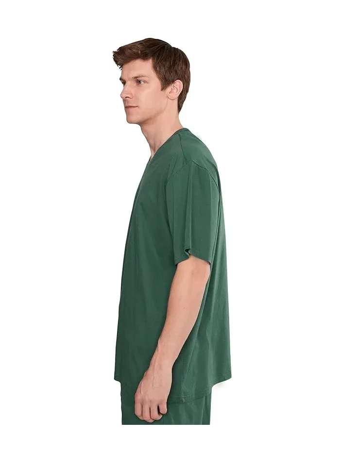 Футболка из мерсеризованного хлопка Mercerized Cotton Short Sleeve Crew Polo Ralph Lauren — изображение 3 из 5, лесной